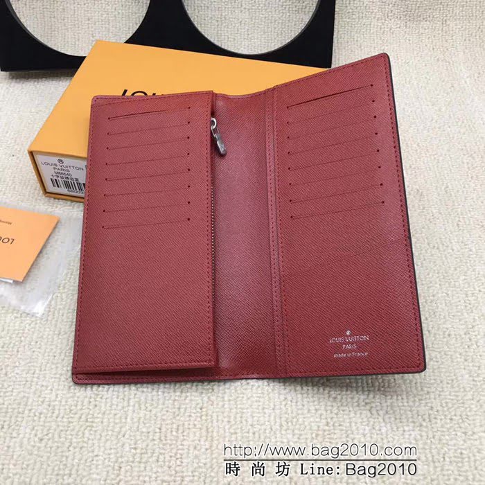 路易威登LV頂級原單 M66540十字紋繡邊藍LV錢夾 ZY1103
